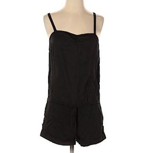 VS Pink Swim Cover-up Romper, Black, sz XS